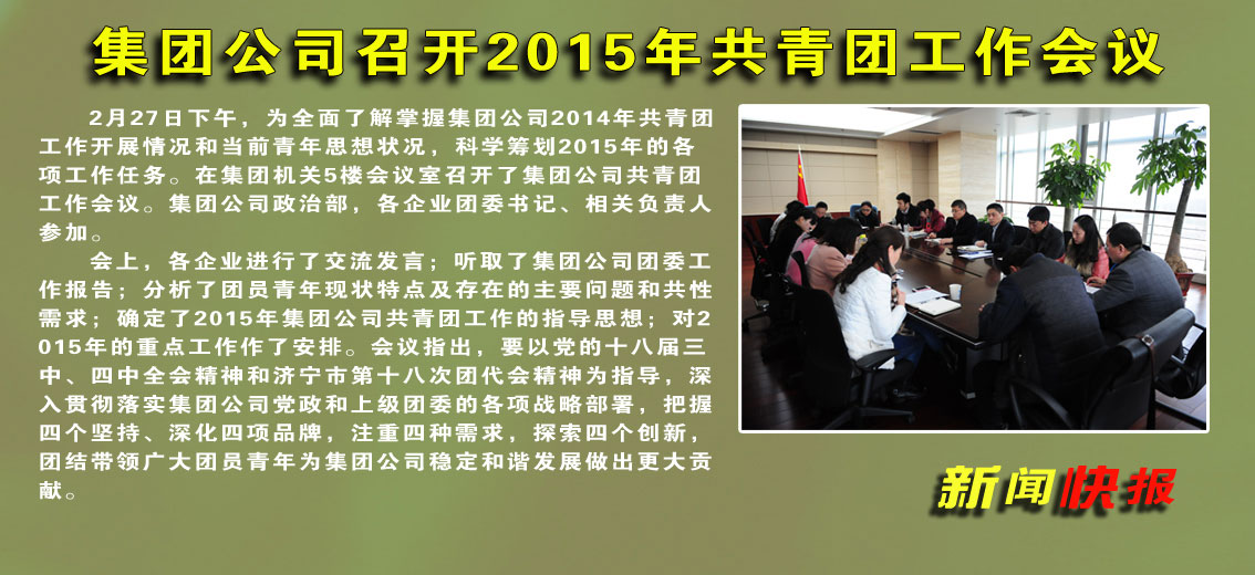 拼搏在线官方网站-拼搏（中国）公司召开2015年共青团工作会议