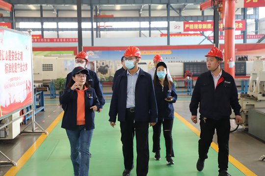拼搏在线官方网站-拼搏（中国）公司标准化专班到海纳科技检查指导工作