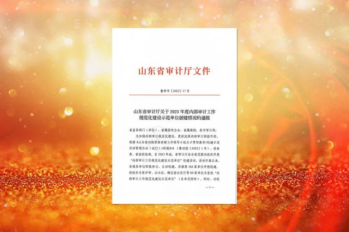 拼搏在线官方网站-拼搏（中国）
能源荣获山东省首批“内部审计工作规范化建设示范单位”称号